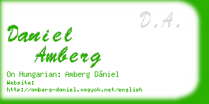 daniel amberg business card